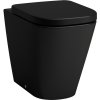 LAUFEN Meda samostatne stojace WC Silent Flush ku stene, s hlbokým splachovaním, 360 x 540 mm, matná čierna, H8231117160001