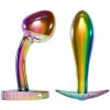 Anos Metal Butt Plug Set in Rainbow Colours