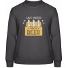 AWDis Sweat Mikina - Dizajn - Save water - Drink beer - Búrková sivá - M - Dámske