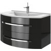 Lavedo Vanessa Black 90 kúpeľňová skrinka s umývadlom, VN-90_BL