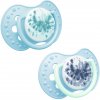 Lovi 22/917 dynamický silikon cumlík 2 ks Tie Dye Boy blue