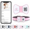 PawView inteligentná známka pre psy Pánsky motýlik - ružová