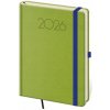Helma - New Praga - týždenný diár 2026, zelený, A5, 14,5 × 20,5 cm