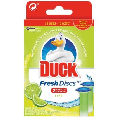 DUCK Fresh Discs WC gél NÁHRADA 2 x 36 ml Limetka