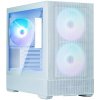 Zalman skriňa P30 AIR White / miniT / 3x140mm fan ARGB / USB 3.0 / USB-C / temperované sklo / mesh panel / biela