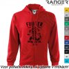 Mikina RANGER® - FIGHTER - a S Červená