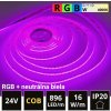 LEDprodukt 5m PROFI LED pásik 896LED/m COB 16W/m RGB-W (RGB+neutrálna biela) IP20 24V