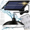 LUSTER SOLÁRNA LED ZÁVESNÁ STROPNÁ LAMPA DO ZÁHRADY, SENZOR, PANEL + DIAĽKOVÉ OVLÁDANIE