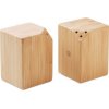 Bambusová soľnička a korenička, hnedá Wood