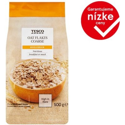 Tesco Celozrnné ovsené vločky, hrubé 500 g