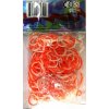 Rainbow Loom Original gumičky 300 kusov oranžovo biele