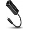 AXAGON ADE-SRC, USB-C 3.2 Gen 1 - Gigabit Ethernet sieťová karta, auto inštal, čierna