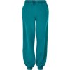 Ladies high waist stone washed sweat pants watergreen