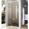 Ravak PIVOT PDOP2, 2-dielne sprchové dvere do niky otočné 110x190, Biela,Transp + vešiak 03GD0101Z1