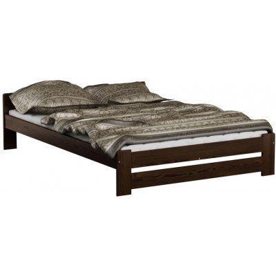 ImportWorld Dřevěná postel Viktor 160x200 + rošt ZDARMA (Barva dřeva: Ořech)