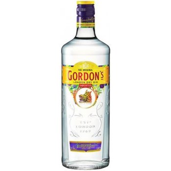 Gordon's London Dry Gin 37,5% 1 l (čistá fľaša)