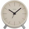 Hama Funkwecker Flores analog ohne Ticken, grau/beige 222229