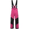 Alpine Pro Werado 2 Detské lyžiarske nohavice KPAF37D fuchsia fedora 140-146