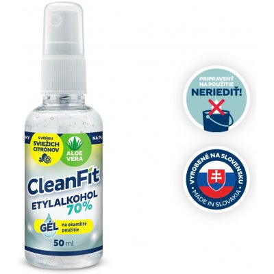 CleanFit Citrus dezinfekčný gél 50 ml