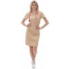 Perlička® Zdravotnícke šaty Ivka SATTÉ Cappuccino Veľkosť: 40, Farba: Cappucino