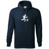 Orientačný beh muž-žena - Mikina pánska Cape s kapucňou - 2XL ( Tmavomodrá (veľmi tmavá - skoro čierna) )