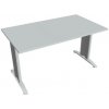 Hobis Rokovací stôl Flex, 140x75,5x80 cm, sivý/kov