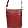 SEGALI Dámska kožená taška cez rameno SG-27001 červená