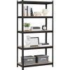 Funfit Kovový skladový regál 180 × 90 × 40 cm – ťažký regál do dielne, garáže a pivnice, nosnosť 875 kg