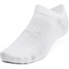 Ponožky Under Armour Essential No Show 6pk White / White / Halo Gray XL