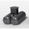 Nádrž Roth Twinbloc® 1 500 l 695 mm 2350 mm 1395 mm
