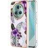 Gumený kryt Electroplating na Honor Magic5 Lite - Purple Flower