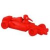 Hračka pes FORMULA latex,pískací,červená KW 19 cm