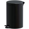 Alda Nášľapný odpadkový kôš, 12 L, lakovaný čierny