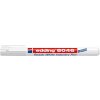 Permanentný popisovač, 1 3 mm, kužeľovitý hrot, priemyselný, EDDING 8046, biela