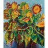 Slnečnice, okrasné,-obraz zátišia ,Michalková - Artdiela L (do veľkosti 95x95cm) Viac farieb
