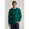 Gant Cotton Pique C-neck zelená