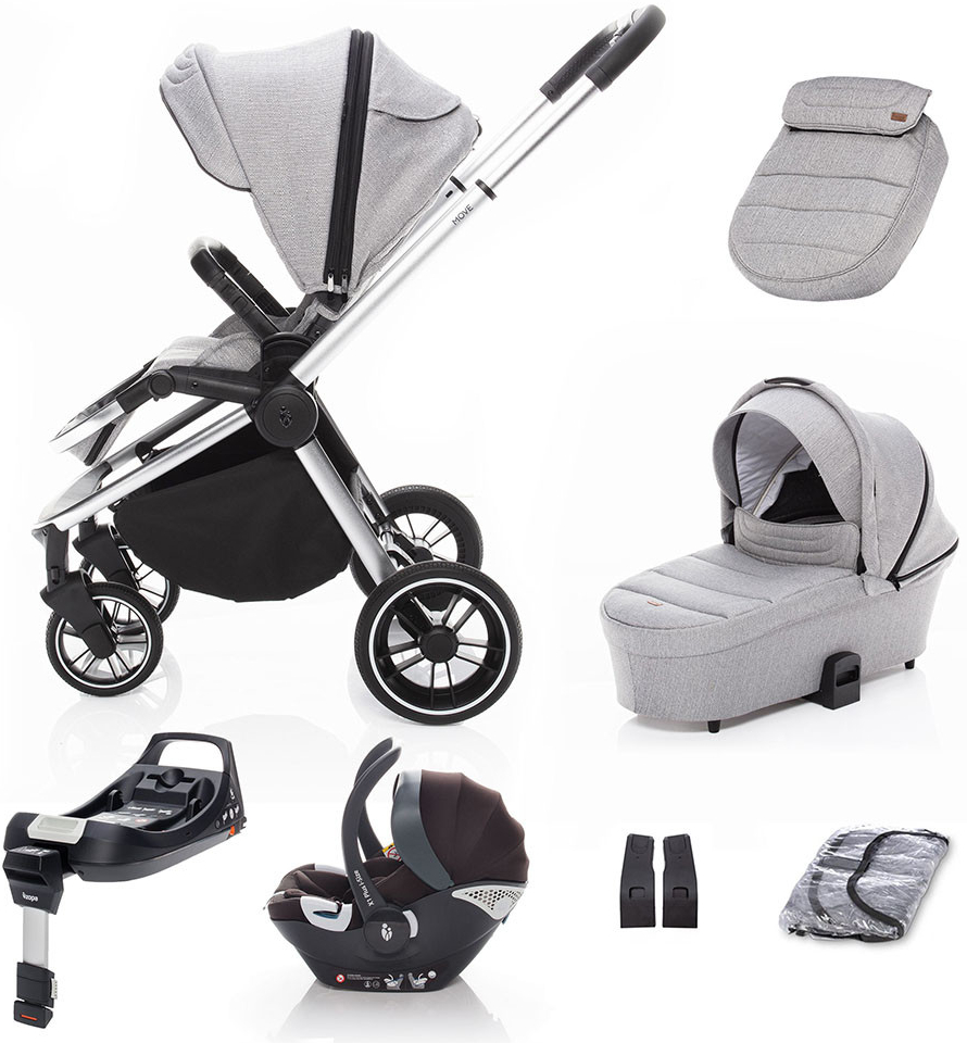 ZOPA Move Travel set silver grey/silver 3v1 X1 Plus i-Size 2022