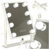 KIK KX3942 USB Zrkadlo na líčenie s LED žiarovkami 25x30 cm