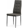 Autronic DCL-397 GREY2 Jedálenská stolička, poťah sivá látka, kov antracitový matný lak