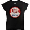 The Beatles Tričko Vintage I Love The Beatles Womens Black 2XL