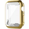 Silikónové pouzdro s ochranou displeja pre Apple Watch series 9/8/7 (45 mm) Farva: Zlatá