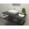 CERAMICA LATINA ATYP 60-80 x 41-45cm doska pod umývadlo, MDF/lamino, anthracite