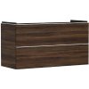 Hansgrohe Xelu Q - Umývadlová skrinka, 63x118x50 cm, 2 zásuvky, tmavý orech/matná biela 54038700
