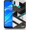 Picasee silikónový prehľadný obal pre Huawei Y7 2019 - Dark geometry