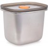 GOURMET GoEco Nerezová dóza na potraviny 550 ml so silikónovým tesnením a ventilom