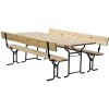 Pivný set BAVORD 220x70cm LUX s opierkou