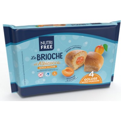Nutri Free Le Brioche Bezlepkové, bezlaktózové sladké briošky marhuľové (200g)