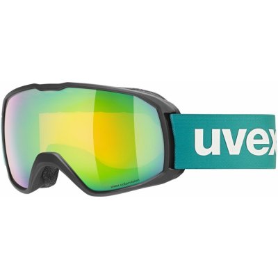 Lyžiarske okuliare Uvex Xcitd CV Black Matt SL/Green Orange uni