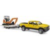 BRUDER 2546 RAM / Terénne servisné auto s minibagrom