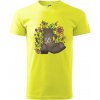 Stará topánka 50 - Klasické pánske tričko vyššej gramáže - XL ( Neonová žltá )